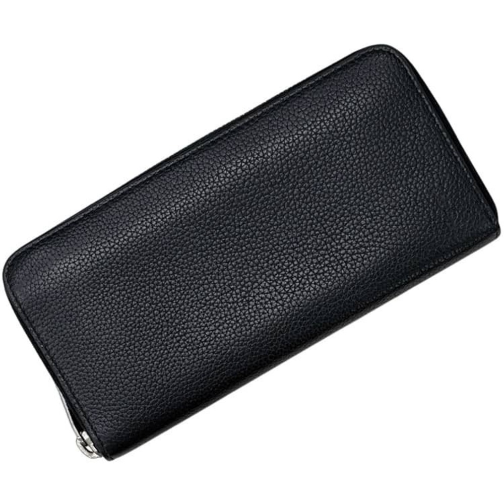 Saint Laurent Paris Zip Long Wallet Cassandra Leather Black